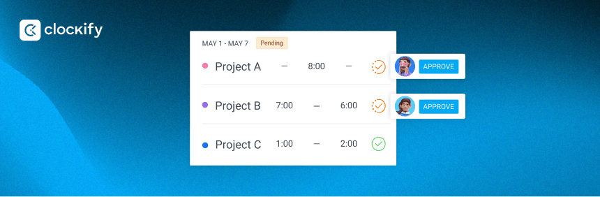 approval project manager feature