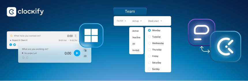 Pumble integration, Windows app update, and Team filters