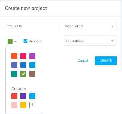 Custom color picker
