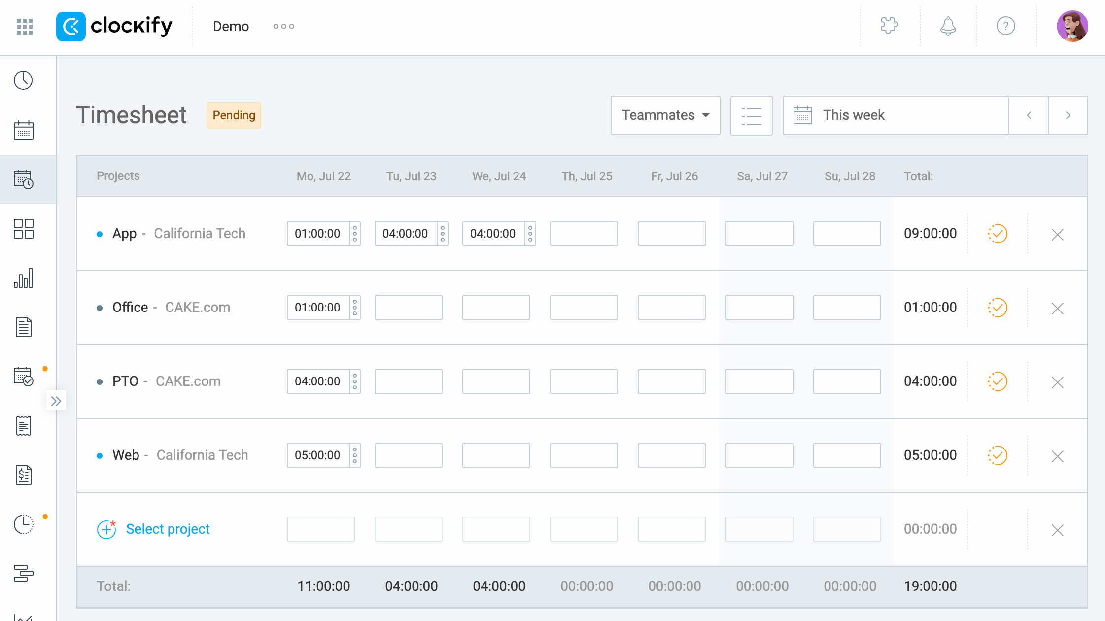 submitting timesheet