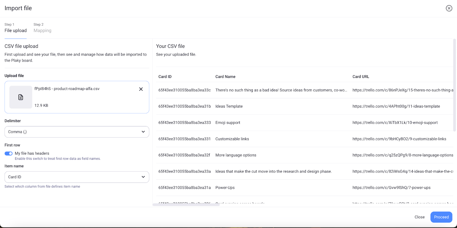 generate table