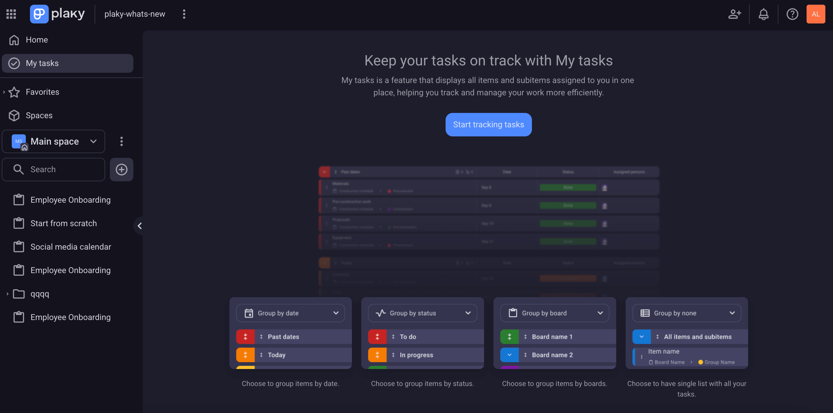 find my tasks