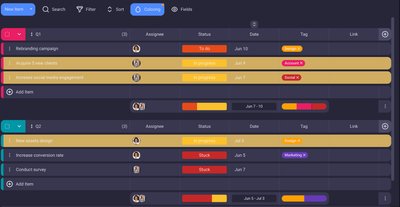 Plaky: Conditional coloring