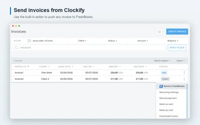 CAKE.com: FreshBooks-Clockify Integration