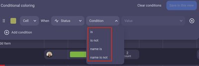 Plaky: Conditional coloring