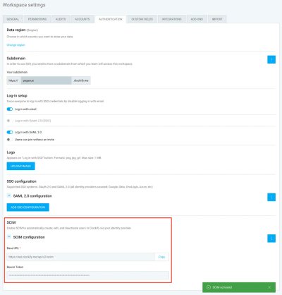 Clockify: SCIM Provisioning