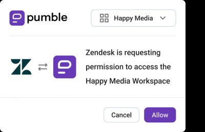 Pumble: Zendesk Permissions
