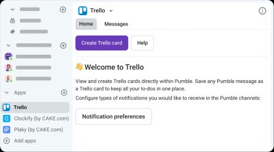 CAKE.com: Pumble-Trello Integration