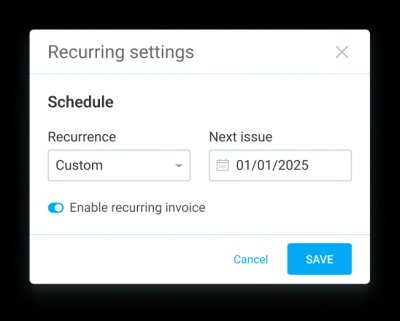 Clockify: Recurring Invoices