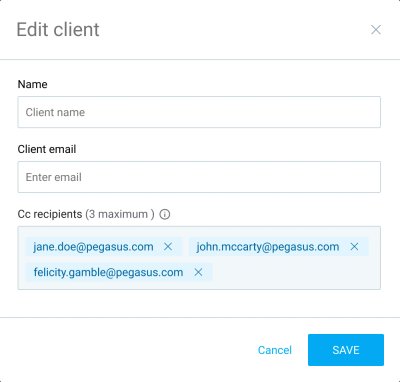 Clockify: Client Addresses