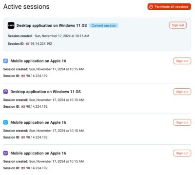Session management in CAKE.com