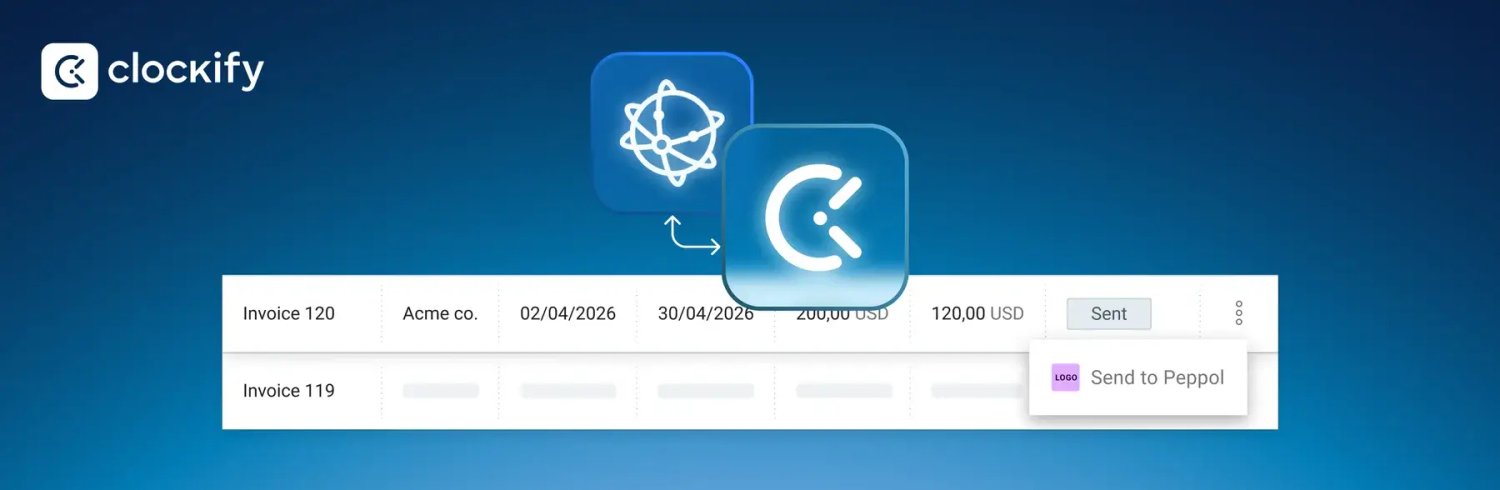 Peppol Integration | Clockify | CAKE.com Updates