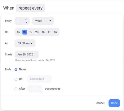 Plaky: Recurring Tasks Screenshot