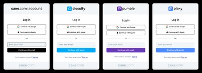 CAKE.com: Account Login