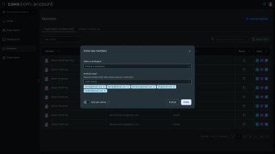 Batch onboarding in CAKE.com