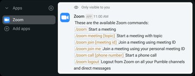 Zoom Commands