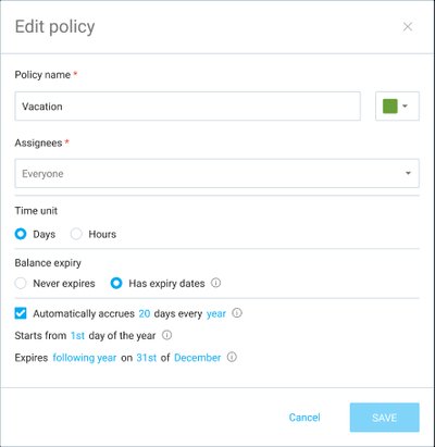 Clockify: Balance Validity