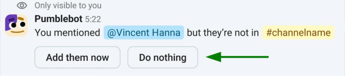 Quick invite after mentions