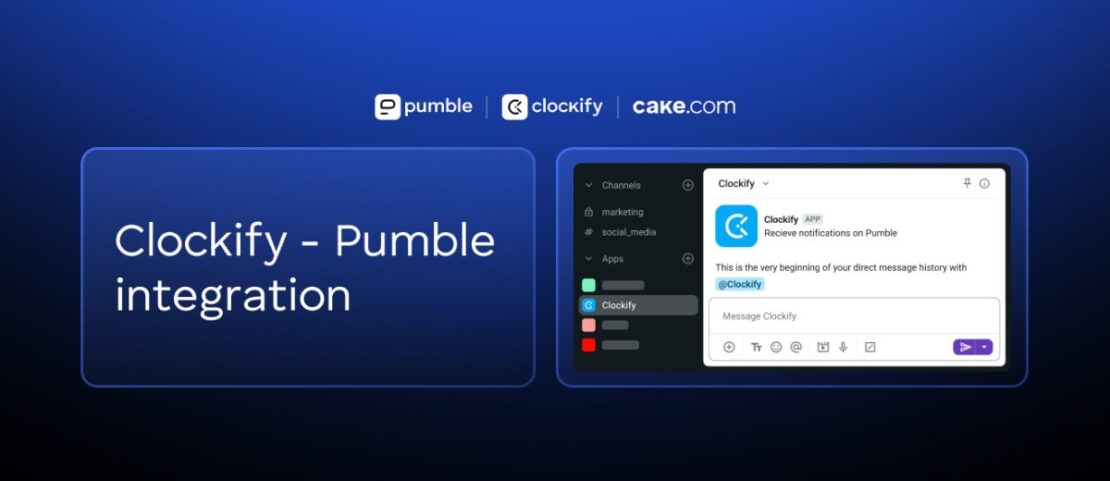 CAKE.com News: The Pumble + Clockify Integration Is Released