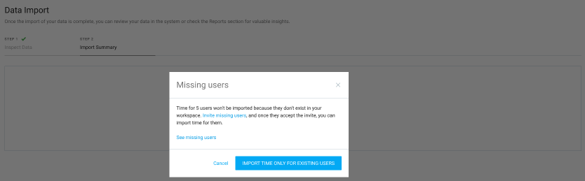 Missing users notification