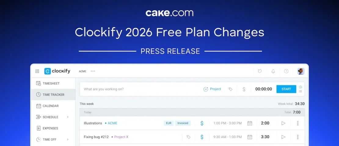 Clockify 2026 Free Plan Changes Press Release