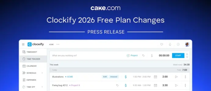 Clockify 2026 Free Plan Changes Press Release