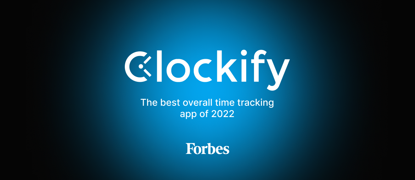 Clockify is best time- tracking tool by Forbes