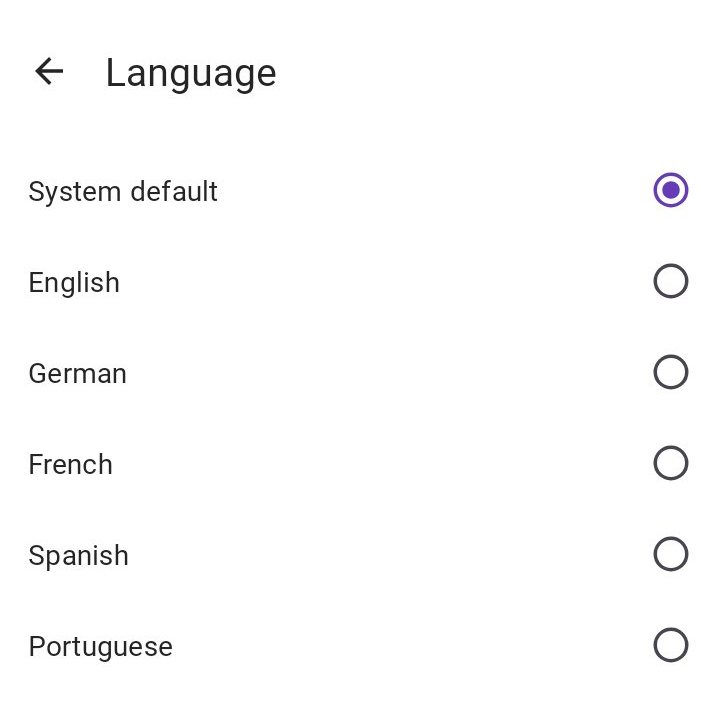 Choose the language that best suits you in Pumble